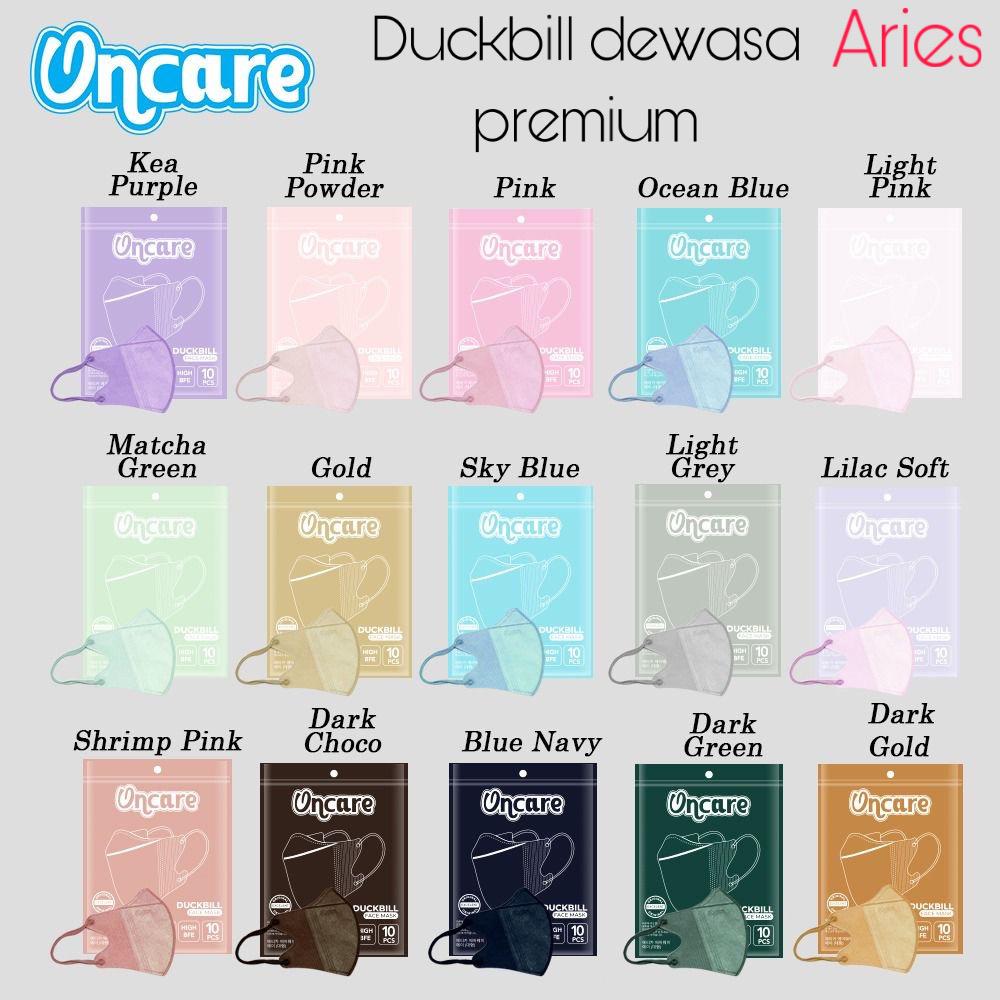 MASKER DUCKBILL DEWASA ONCARE 1 PACK ISI 10 PCS 3PLY EMBOS WARNA WARNI - NAVY BLUEE ONCARE
