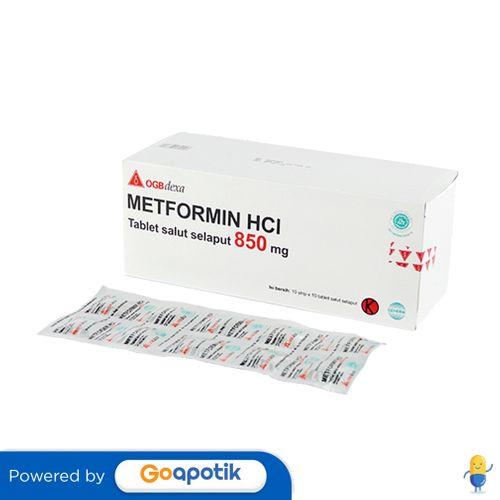 METFORMIN OGB DEXA MEDICA 850 MG BOX 100 TABLET