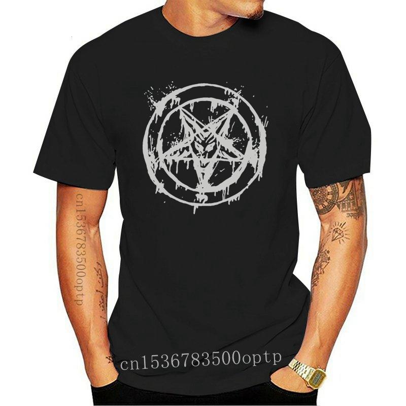 PENTAGRAM LONG SLEEVE T-SHIRT GOTHIC BLOOD SATANIC DEVIL WORSHIP T SH…