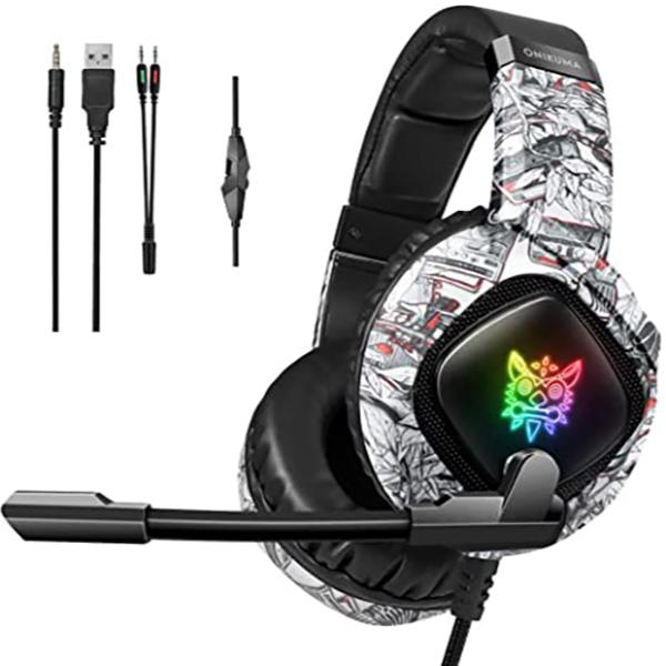 Moniel K19 3.5mm Wired Gaming Headset Over Ear Headphones Noise Cance…