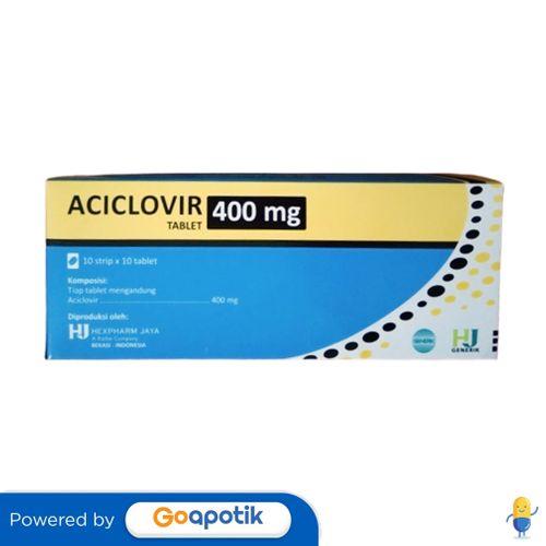 ACICLOVIR HEXPHARM 400 MG BOX 100 TABLET