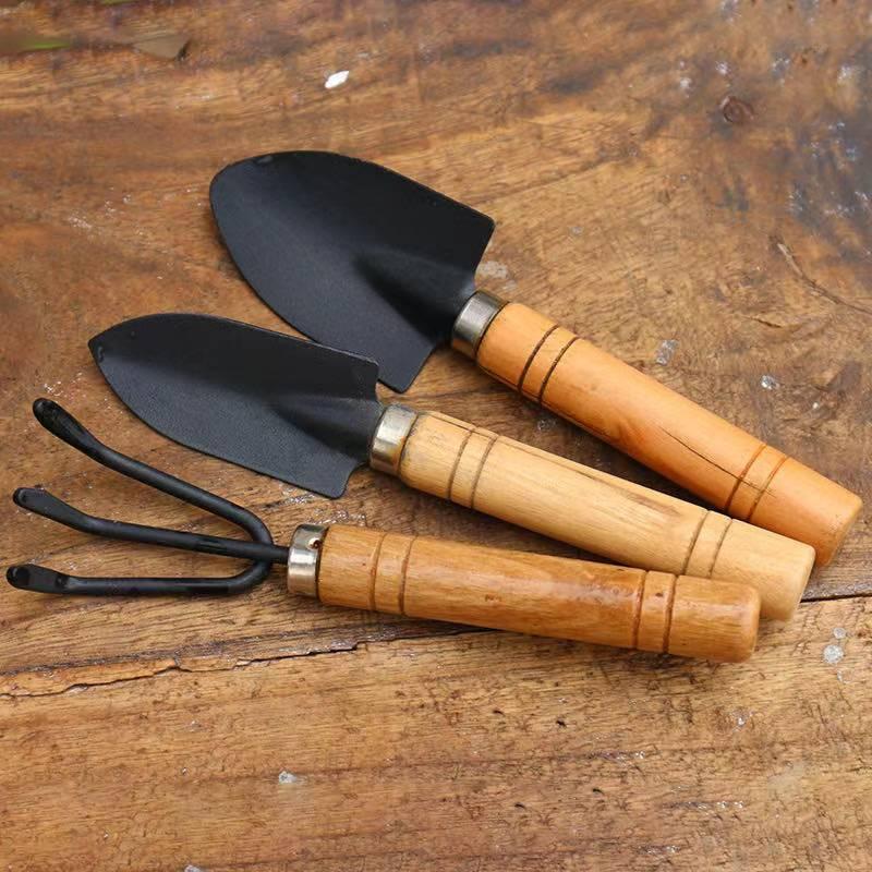 3 Pcs Mini Gardening Shovel Tool Set With Wooden Handle-Z314/Z315