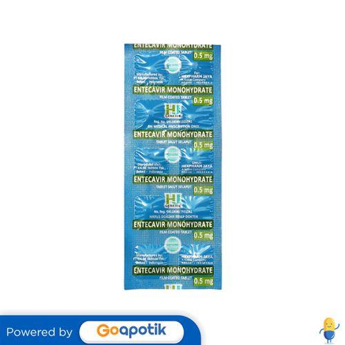 ENTECAVIR MONOHYDRATE HEXPHARM 0.5 MG STRIP 10 TABLET