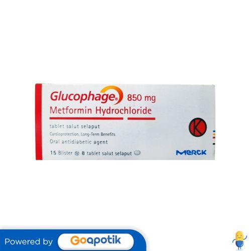GLUCOPHAGE 850 MG BOX 120 TABLET / DIABETES