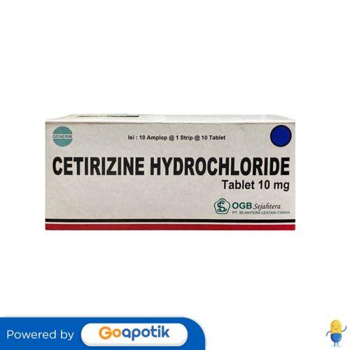 CETIRIZINE HYDROCHLORIDE SEJAHTERA 10 MG BOX 100 TABLET