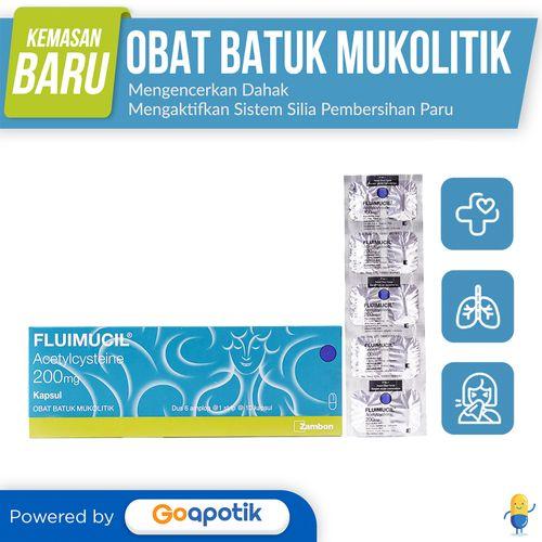 FLUIMUCIL 200 MG STRIP 10 KAPSUL / OBAT BATUK PENGENCER DAHAK