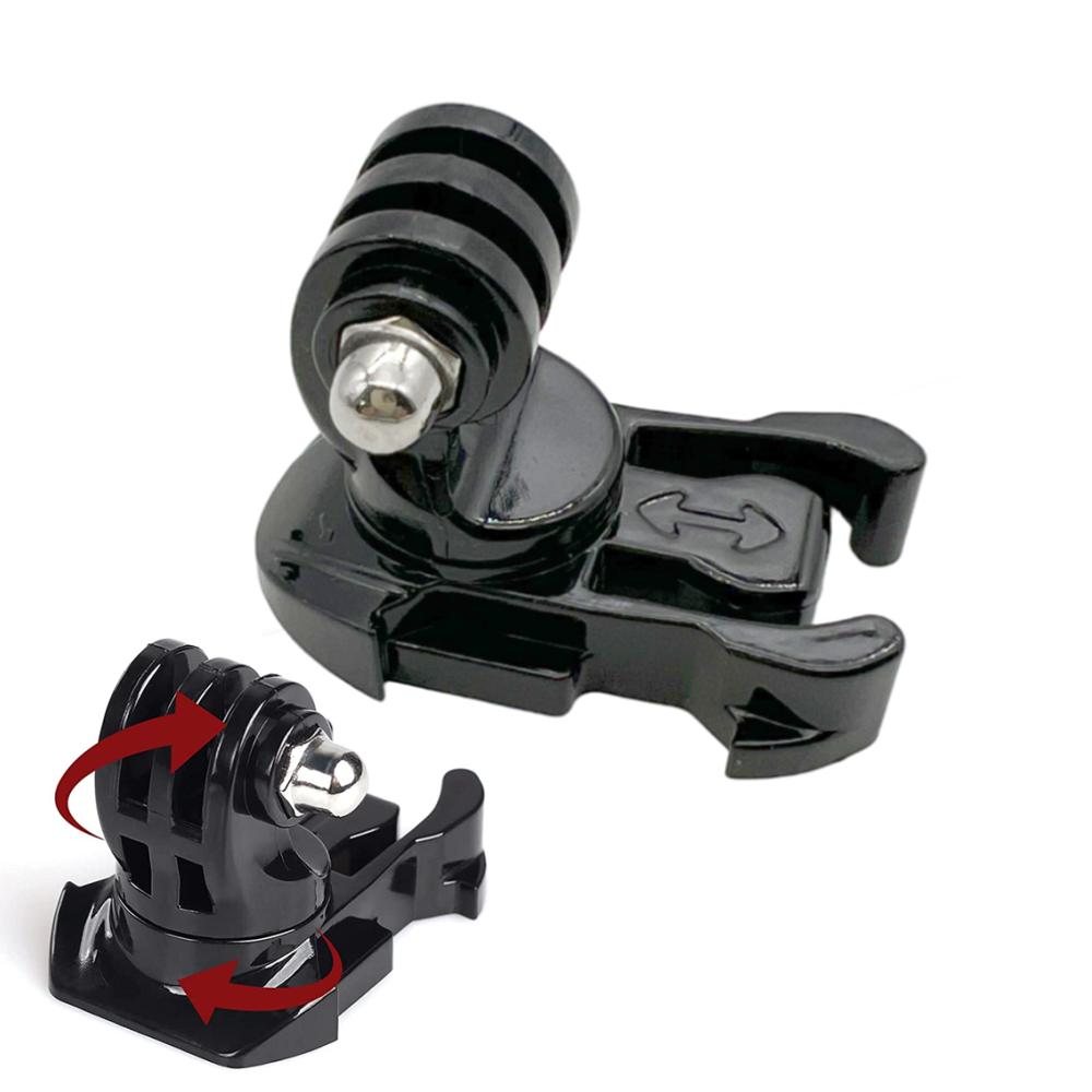 Support de fixation pivotant à vis à 360° pour sangle de casque, adaptateur et support pour caméras d'action GoPro 11, 10, 9, 8, 7, 6, Session, 5 et 4_voghion.com