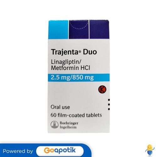 TRAJENTA DUO 2.5 MG/850 MG BOTOL 60 TABLET