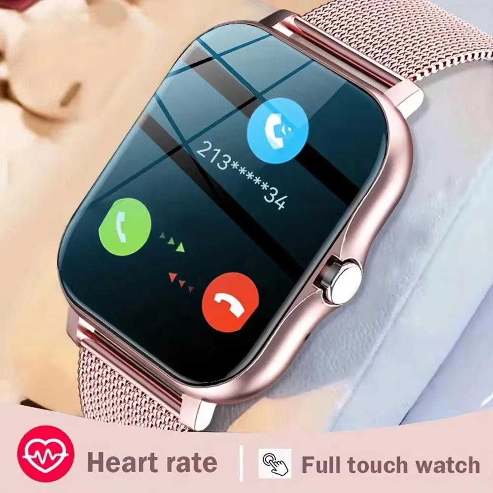 LAXASFIT 2025 New Smart Watch Android Phone Bluetooth Call Blood Oxygen/Pressure Monitoring Smart Watch Women Men