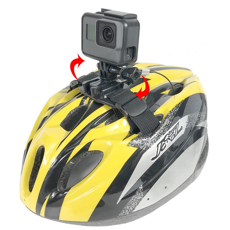 Support de fixation pivotant à vis à 360° pour sangle de casque, adaptateur et support pour caméras d'action GoPro 11, 10, 9, 8, 7, 6, Session, 5 et 4_voghion.com