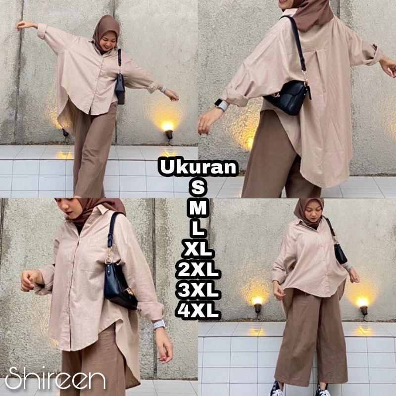Premium Series SHIREEN  Kemeja Linen Big Size Ukuran Size S M L XL 2X…