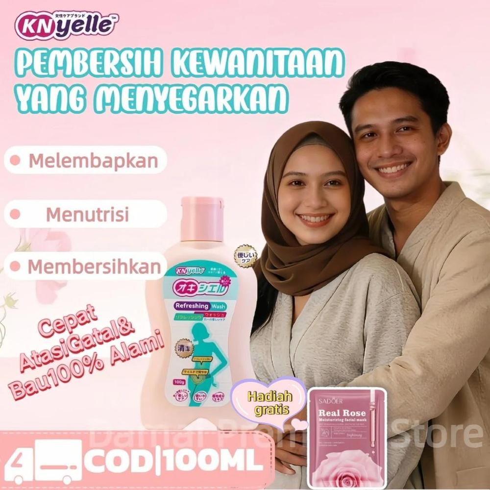 HOT!!![Gentle pH Balance Fresh]KNyelle Feminine Wash – Membersihkan Area Intim, Mengurangi Keputihan, Bantu Redakan Iritasi & Ketidaknyamanan Lembut Membersihkan Menyegarkan dan Mengurangi Gatal/aman 