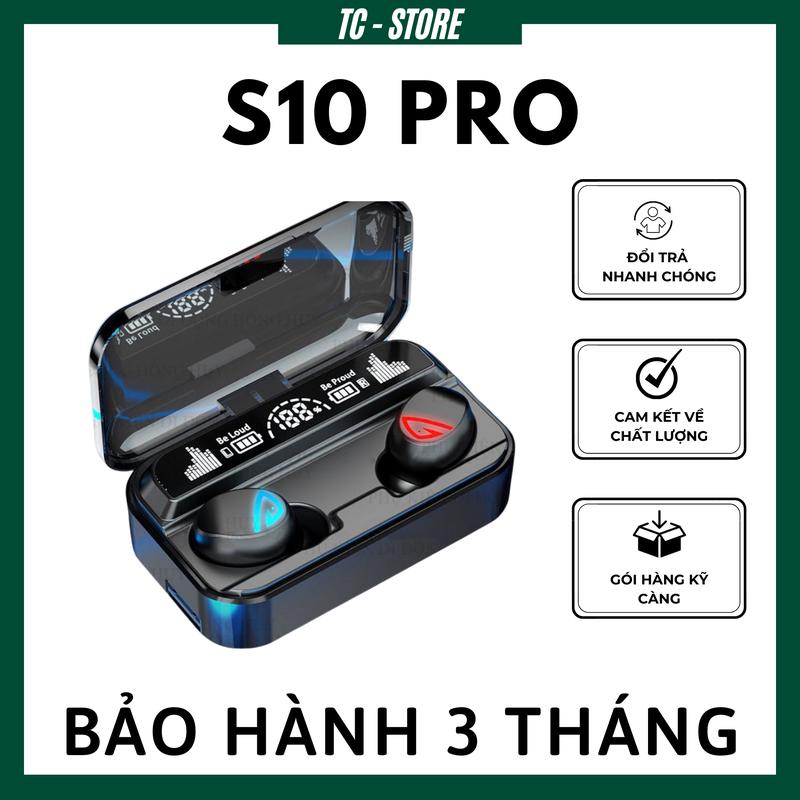 Tai nghe bluetooth V5.2 S10 Pro cao cấp, cảm ứng vân tay, hỗ trợ đàm …