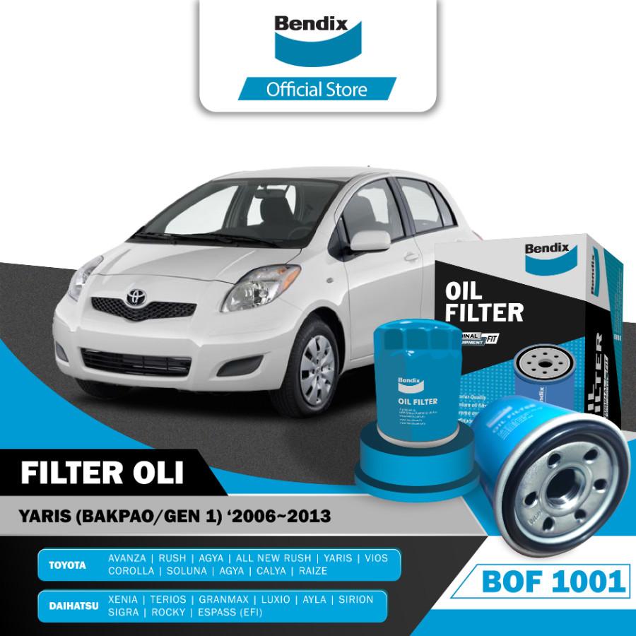 Bendix Filter Oli Saringan Oli Mobil Toyota Yaris Bakpao Gen1 - 2006-2013 - BOF1001
