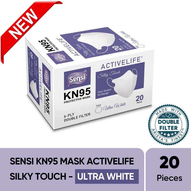 SENSI KN95 MASK ACTIVELIFE SILKY ULTRA-WHITE 20
