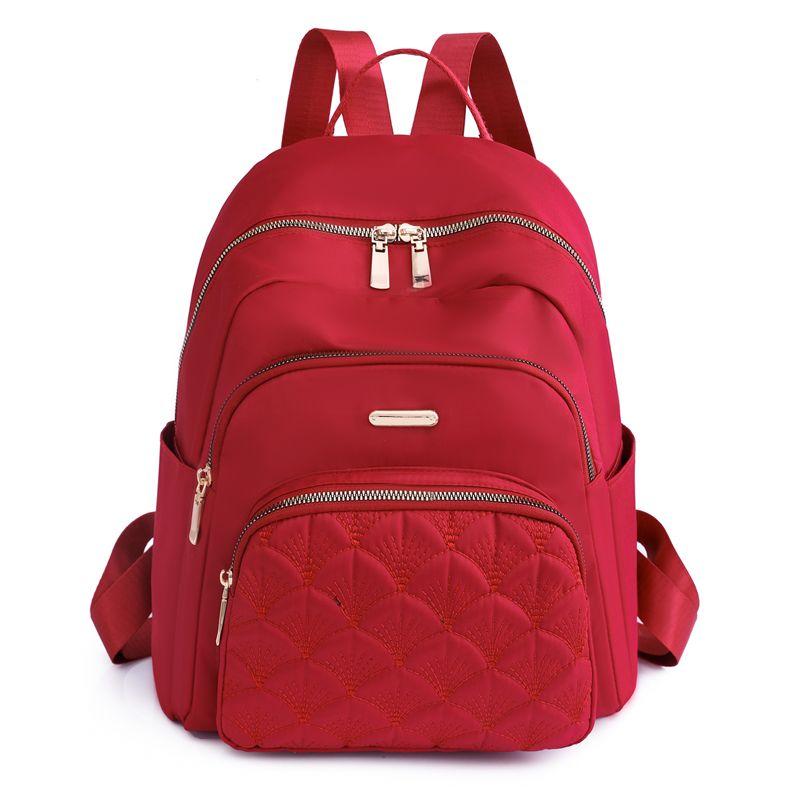 2024 Oxford Cloth Nylon Travel Trip Backpack Women's Casual Fashion Canvas Student Schoolbag Mother Bag Women_voghion.com