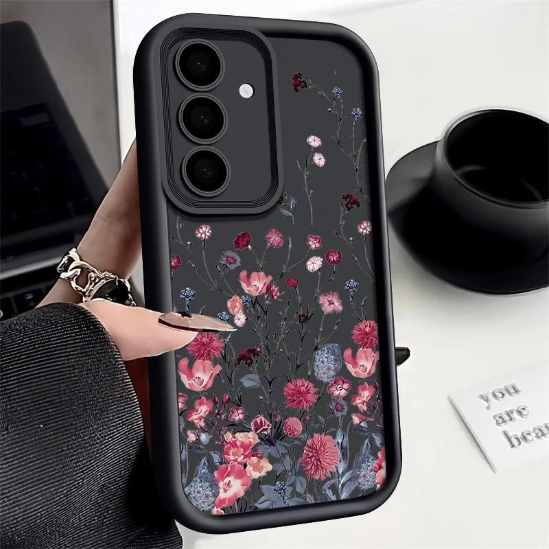 Shockproof Flower Case For Samsung Galaxy S24 S23 Ultra S22 S21 S20 FE S25 A16 A56 A52 A53 A14 A34 A54 A15 A25 A35 A55 5G Cover-CoolChinaGoods