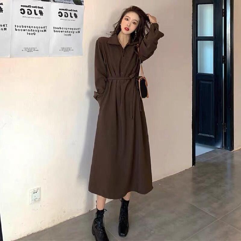 Vintage style shirt dress-ALSZKL080102