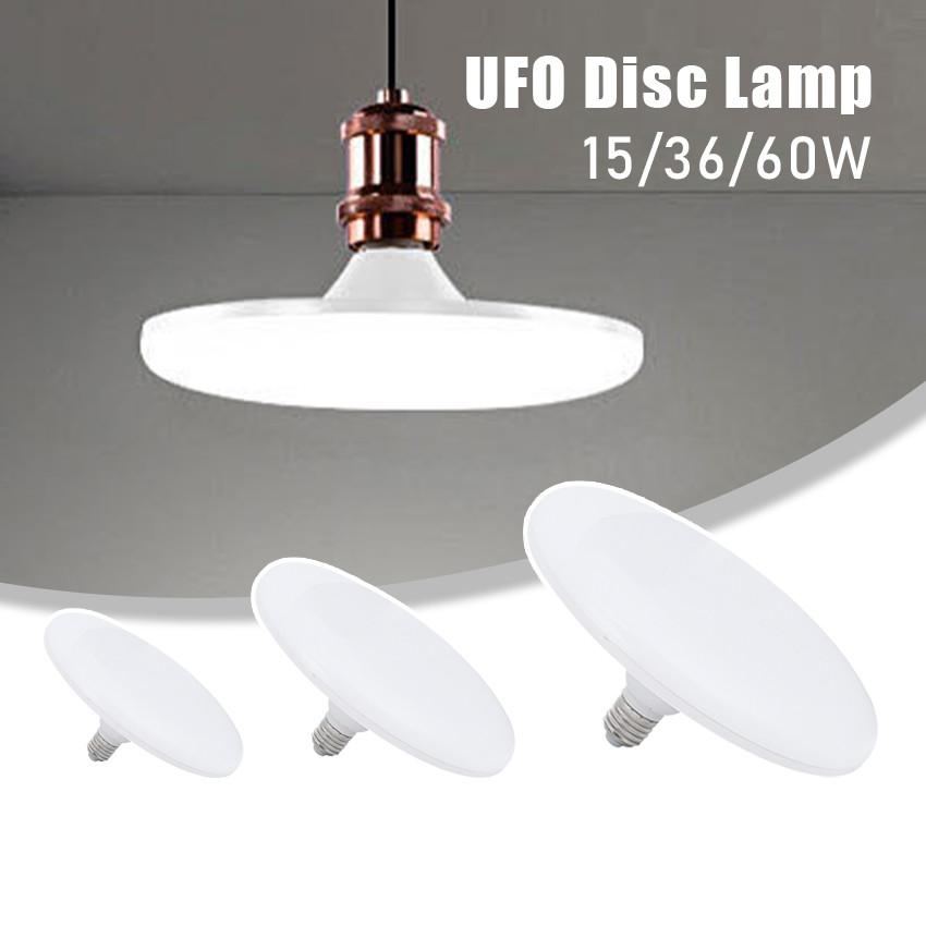 Lampu LED UFO 15/36/60W 220V dengan Desain Segel Terintegrasi– Cahaya Putih Dingin Terang & Merata,Anti Debu, Anti Serangga & Anti Air, Cocok untuk Penerangan Rumah & Ruang Tamu 【KOSMEBLAB】 - 15W
