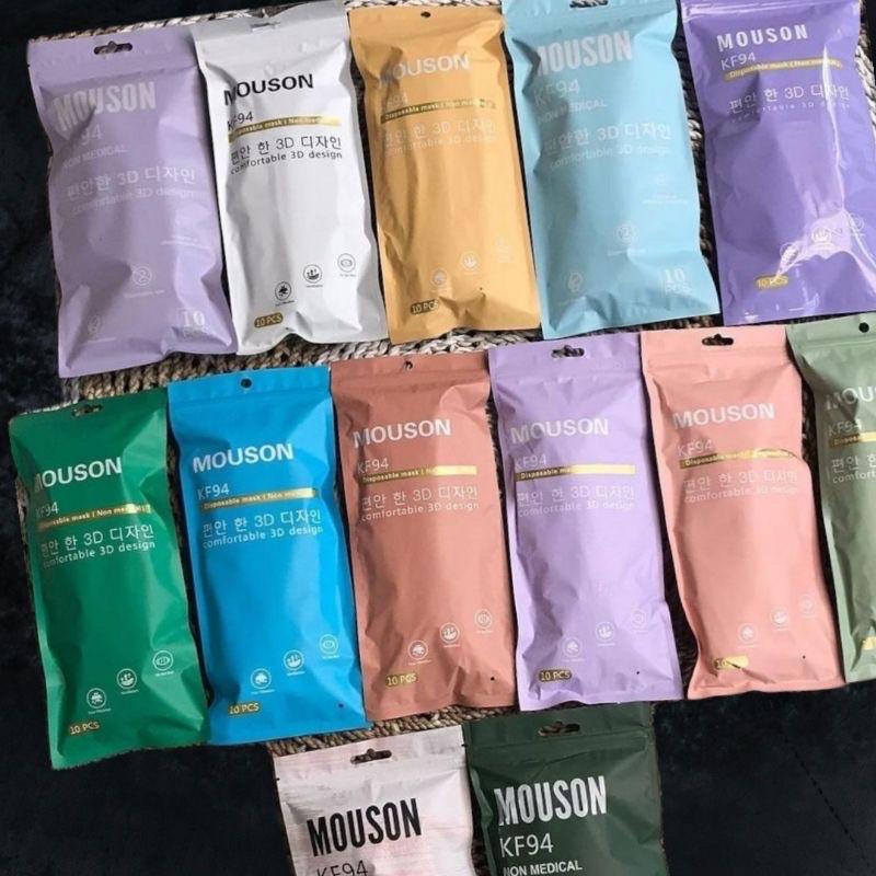 MASKER KF94 MOUSON 4PLY KOREAN STYLE ISI 10PCS