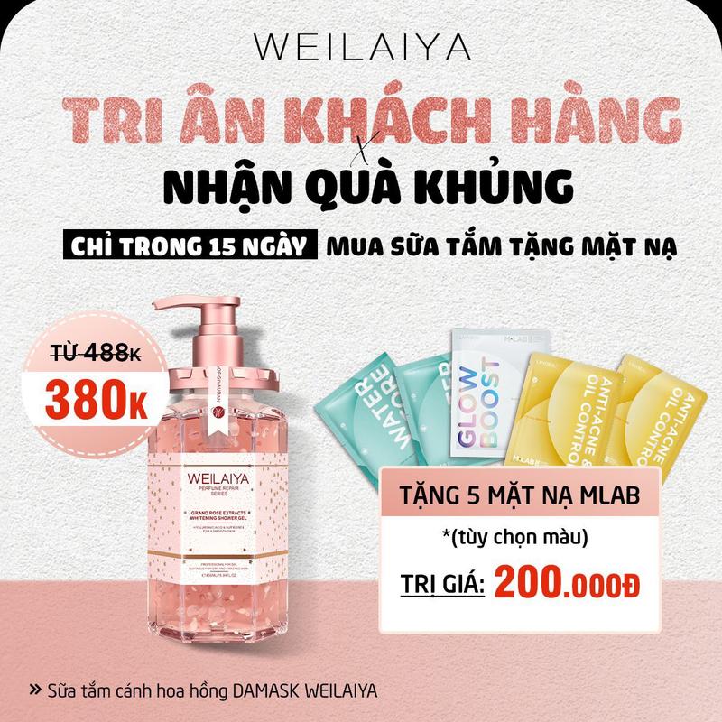 Sữa Tắm Nước Hoa Weilaiya HOKA Sữa Tắm Trắng Da Cánh Hoa Hồng Damask …