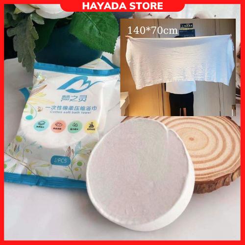 Khăn Tắm Nén Du Lịch Bằng Cotton Tiện Lợi 70*140cm