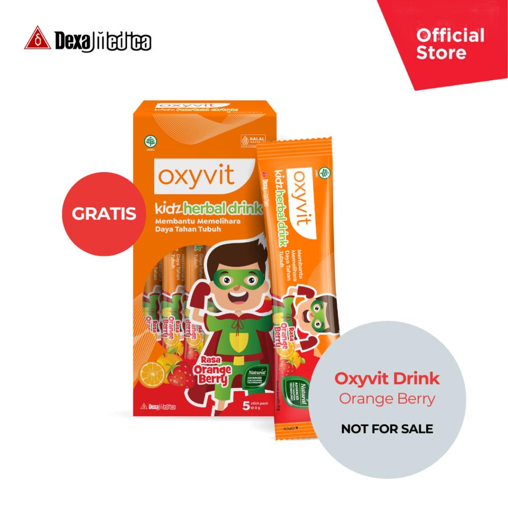 [Not For Sale] Oxyvit Kidz Herbal Drink Stickpack Rasa Orange Berry 5 Sachets - ED Dec 2026