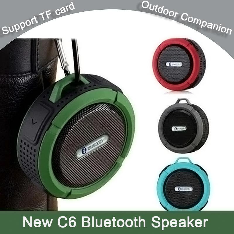 New C6 Waterproof Bluetooth Speaker Wireless Portable audio Outdoor Sports Mini Soundbox Support TF Mobile Loudspeaker