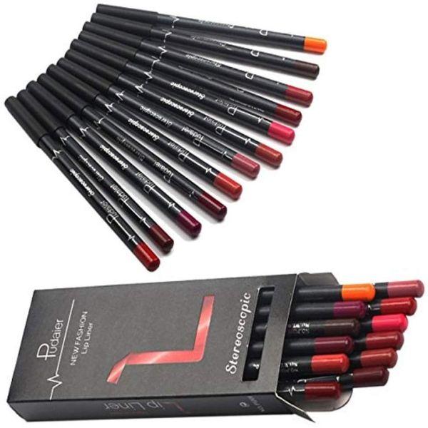 12 Colors Lip Liner Pencil Matte Mist Waterproof Long Lasting Lipstic…