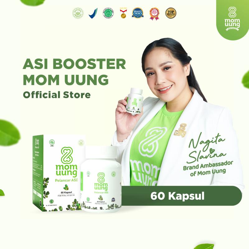 60 capsule kelor Asi Booster MOM UUNG BPOM HALAL HERBAL Pelancar Asi …