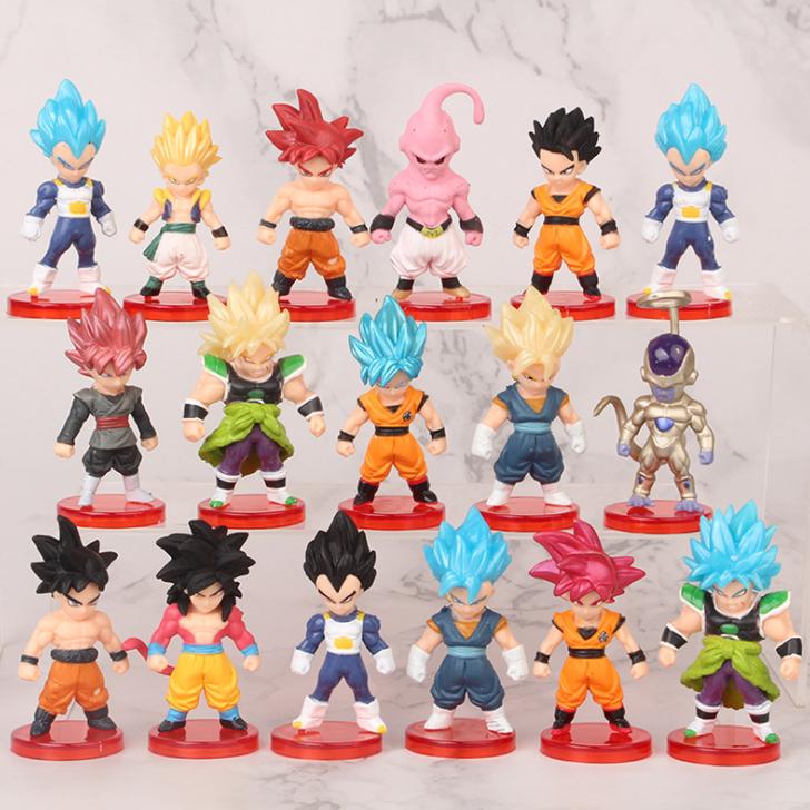 16 PCS Dragon Ball Action Figures, Cupcake Topper, Dragon Ball Action…