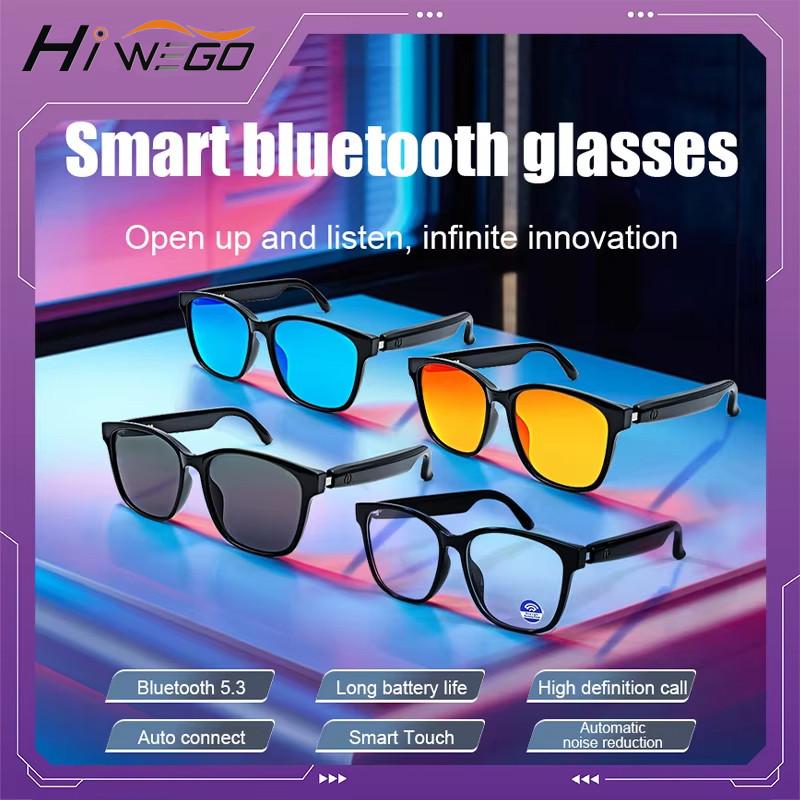 HIWEGO Smart Glasses Bluetooth 5.3 Ai Sunglasses Music Making Calls Navigation Protection Uv400 Polarized Lenses Driving Fishing