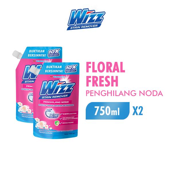 WIZZ Stain Remover Penghilang Noda Pouch 750 ml x2