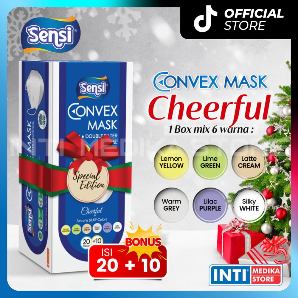 SENSI - Convex Mask 5 Ply SPESIAL NATAL & TAHUN BARU | Masker Earloop - Sweet