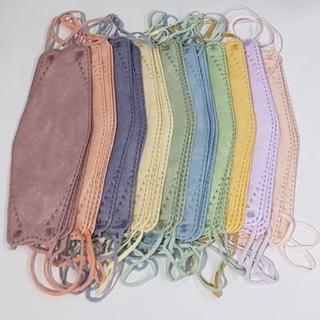 Masker KF 94 Warna 4Ply Tali Senada Terbaru Warna Mix - KF94 - White