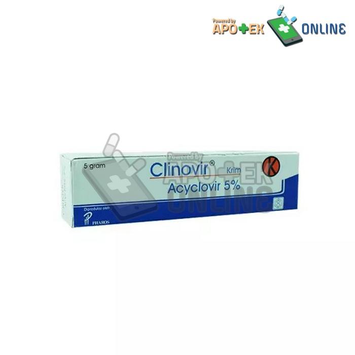 CLINOVIR CREAM ISI 5 GRAM TUBE