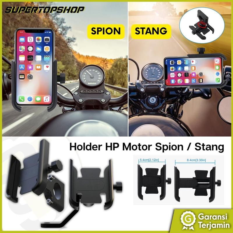 Holder HP Motor stang atau spion HM11 HM12 - Dudukan hp di motor