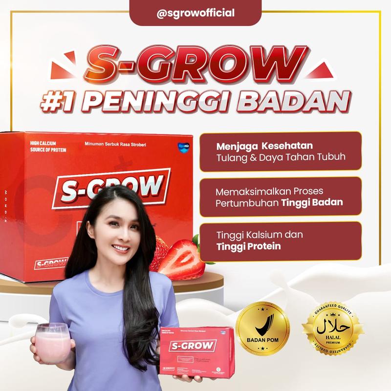 S-GROW PENINGGI BADAN - Suplemen Kesehatan