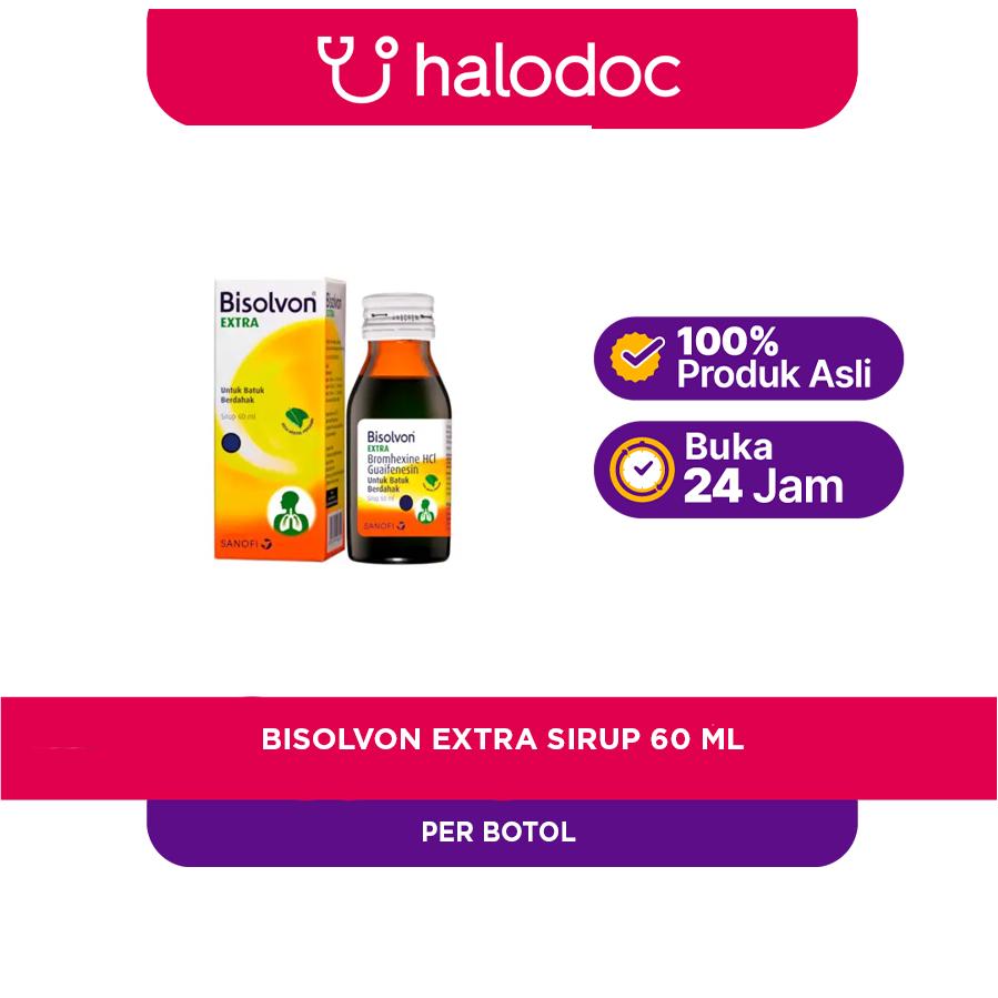 Bisolvon Extra Sirup 60 ml - Halodoc