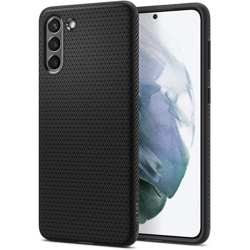 Spigen Liquid Air [Military Grade] Designed for Galaxy S21 Case (2021) - Matte Black