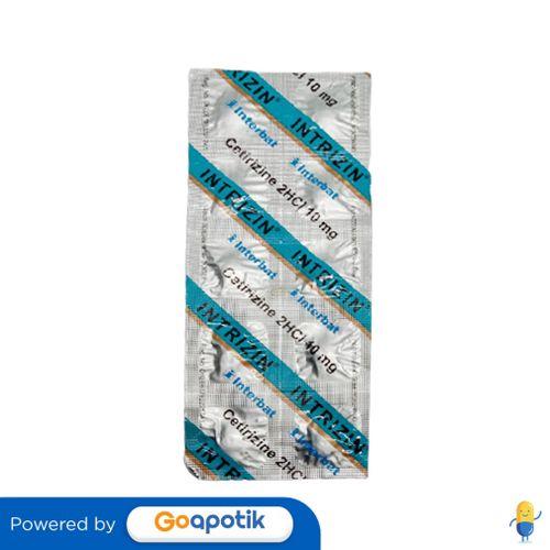 INTRIZIN 10 MG STRIP 10 TABLET