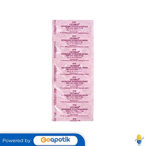 CETIRGI 10 MG STRIP 10 TABLET