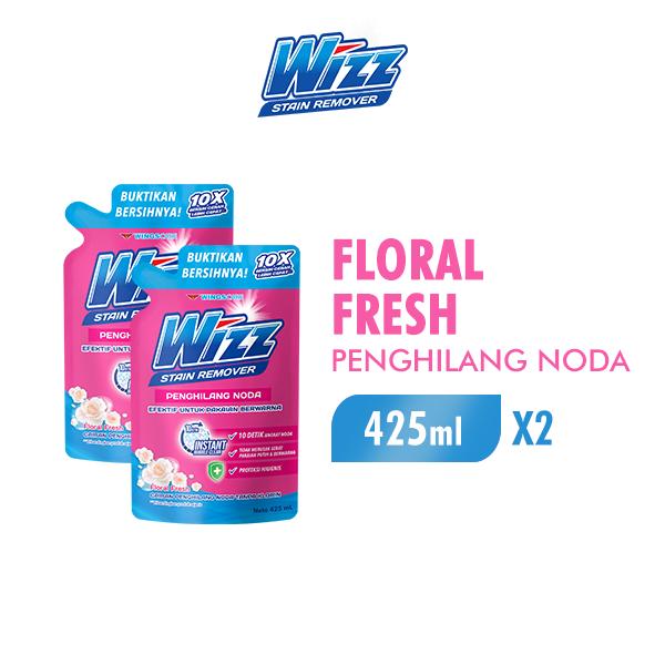 WIZZ Stain Remover Penghilang Noda Pouch 425 ml x2