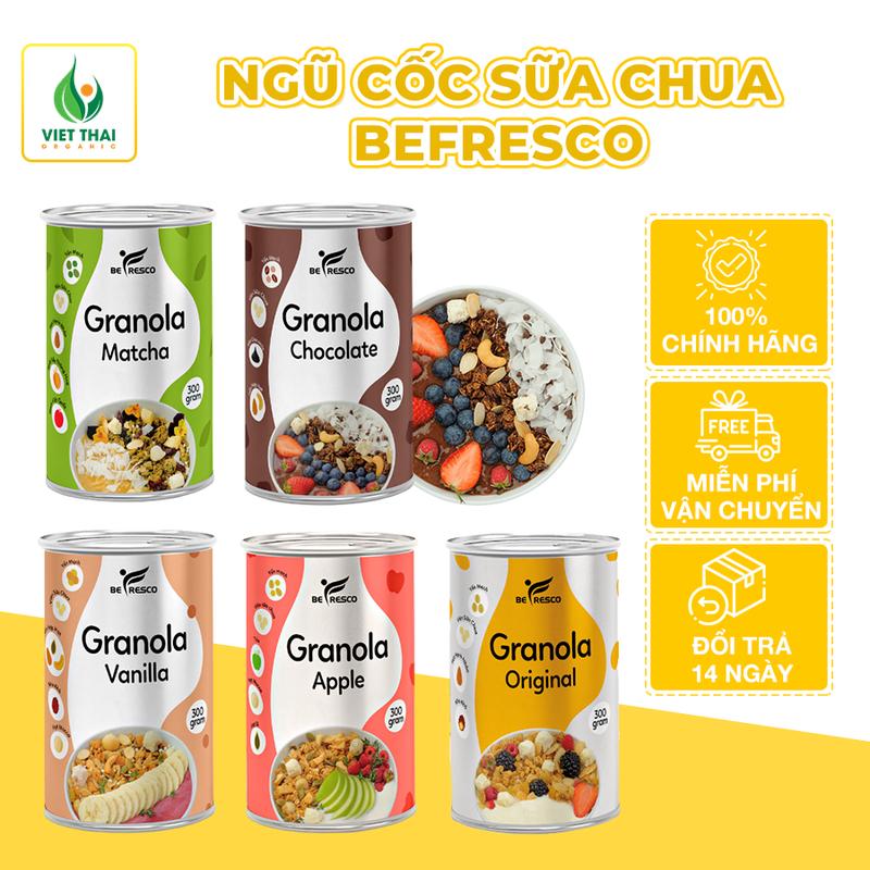 Ngũ Cốc Mix Sữa Chua Sấy Khô Siêu Ngon Befresco (300G) Vị trái cây