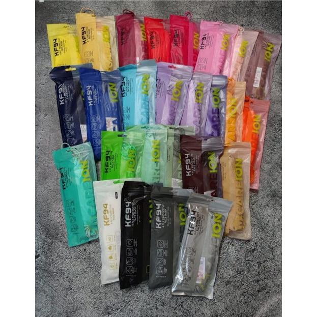 Masker KF94 ISI 10 PCS Masker 4D Masker KF94 KOREA 4ply WARNA - Hitam