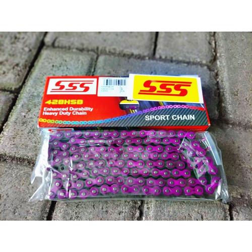 RANTAI SSS 428 130L/140L PURPLE/UNGU ANGGUR SSS - 140Lc - 140L