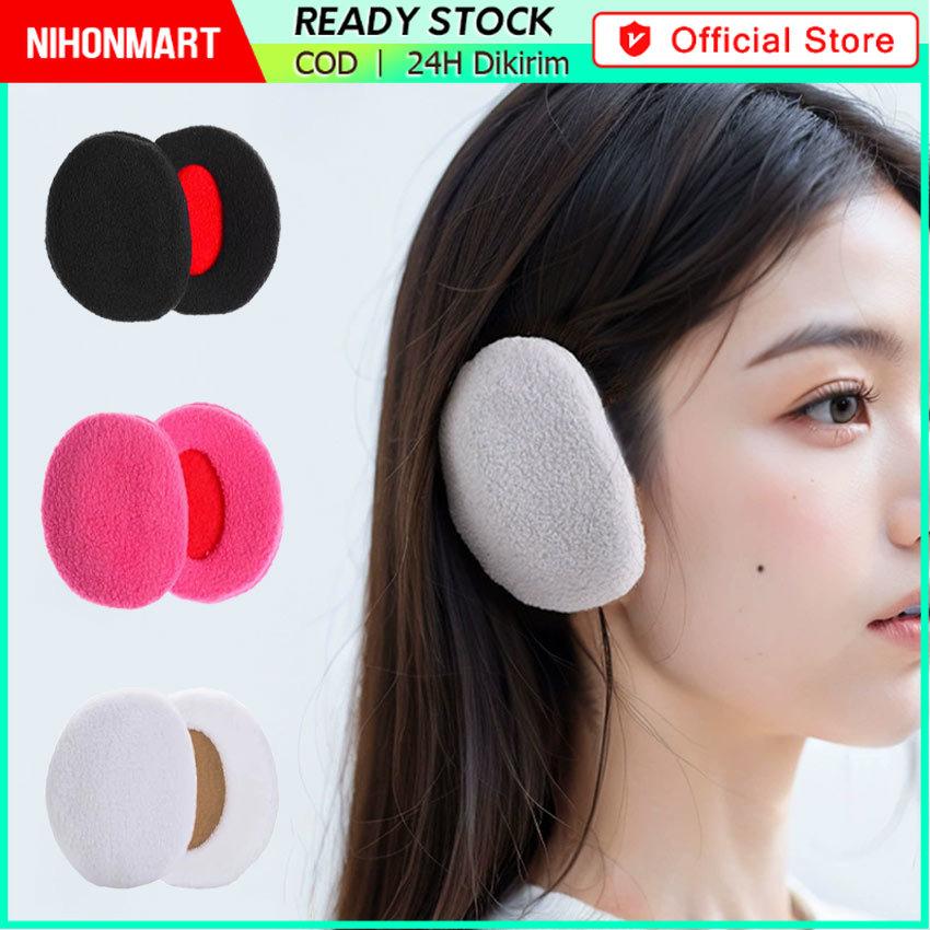 NIHONMART Penutup telinga kuping Earmuff musim dingin winter ear cover muff - Ear Muff Winter - 2pcs-Rose
