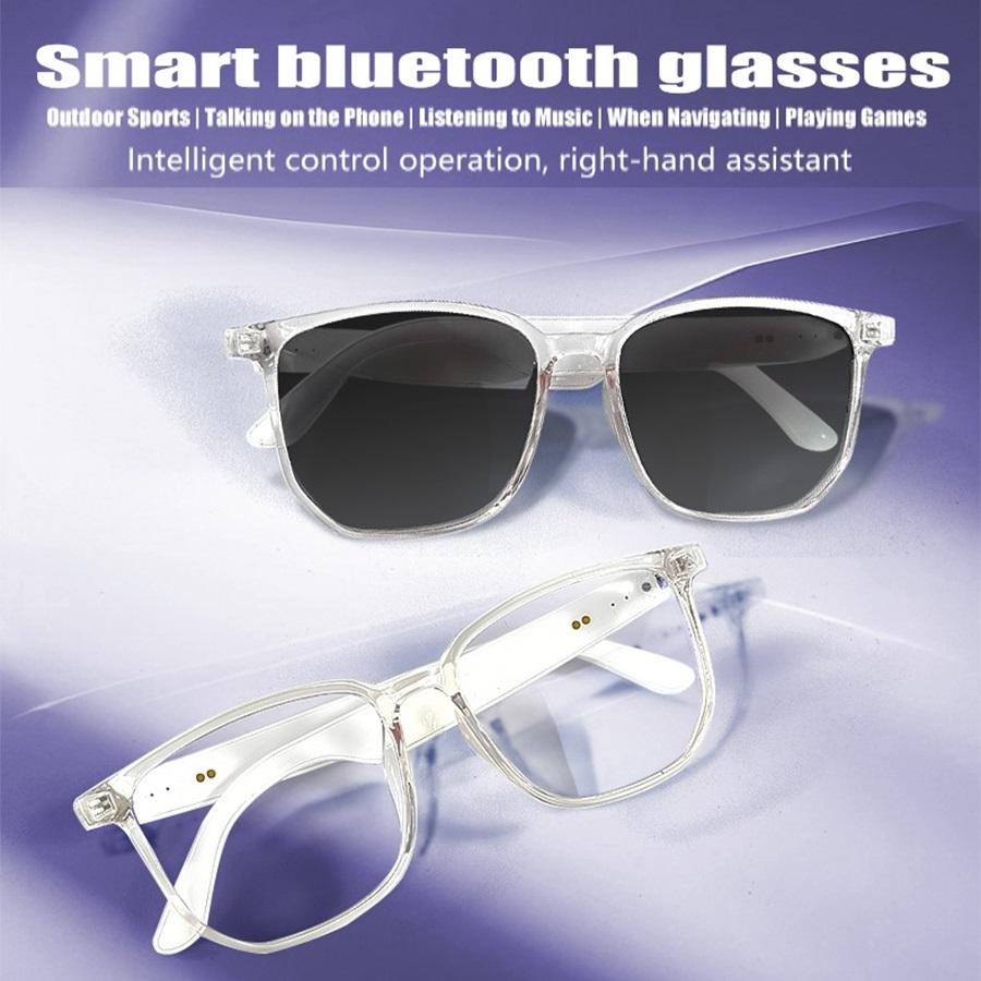 Smart Glasses BT Sunglasses Earphone Outdoor Sports UV400 Polarized Anti Blue Light Lens IPX5 Intelligent Glass for Men