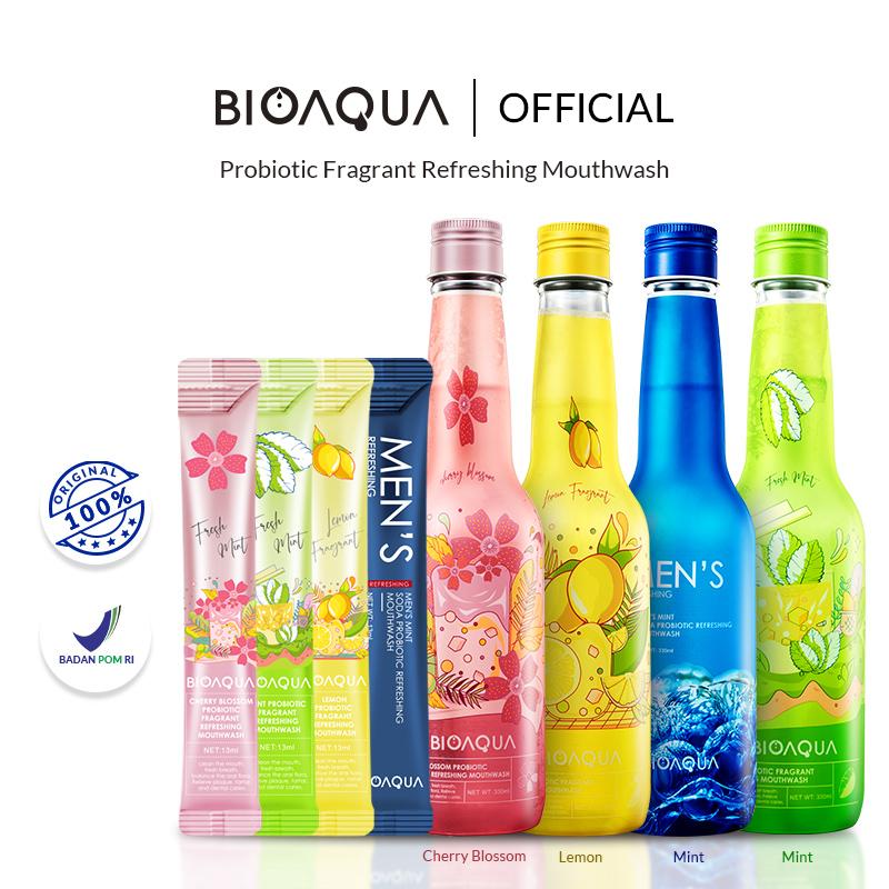 【BPOM】BIOAQUA Probiotic Fragrant Refreshing Mouthwash Cherry Blossom/…