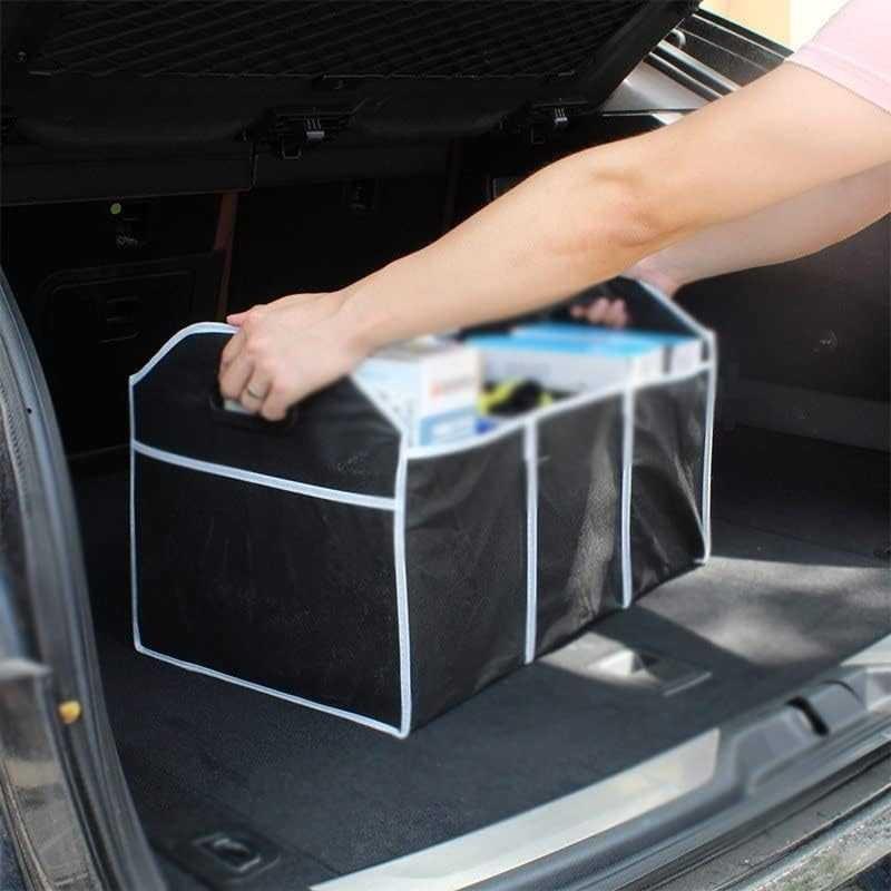 Kaozelo Tas Organizer Bagasi Mobil Foldable Storage Container 56x32cm - CP10 - Hitam